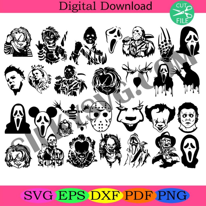 horror-movie-svg-bundle-micheal-myers-svg-ghostface-svg-psycho-svg-file-for-cricut-digitasl-download