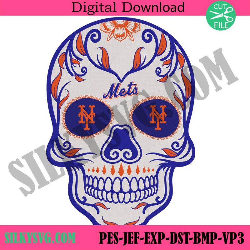 skull-mandala-new-york-mets-mlb-embroidery-design-download