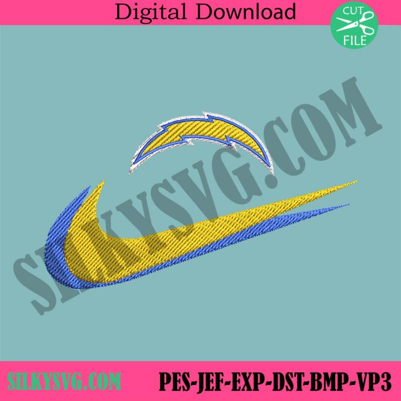 los-angeles-chargers-nike-swoosh-embroidery-design-download