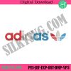 adidas-colorfull-logo-brand-leaf-embroidery-instant-download