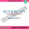 givenchy-paris-3-avenue-george-v-logo-embroidery-instant-download