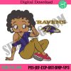 baltimore-ravens-black-girl-betty-boop-embroidery-design-file