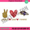 peace-love-baltimore-ravens-embroidery-design-file-download