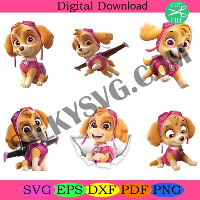 skye-patrol-png-bundle-paw-dog-patrol-vector-png-dog-cartoon-png-digital-download-sublimation-designs