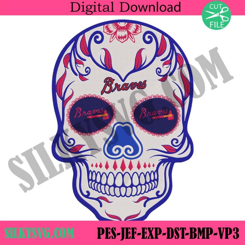 skull-mandala-atlanta-braves-embroidery-design-file