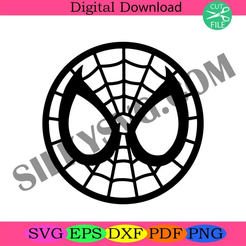 spider-man-face-circle-silhouette-svg-dxf-eps-pdf-png-cricut-cutting-file-vector-clipart