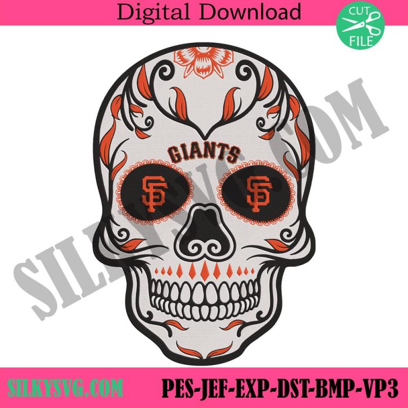 sugar-skull-san-francisco-giants-embroidery-design-download