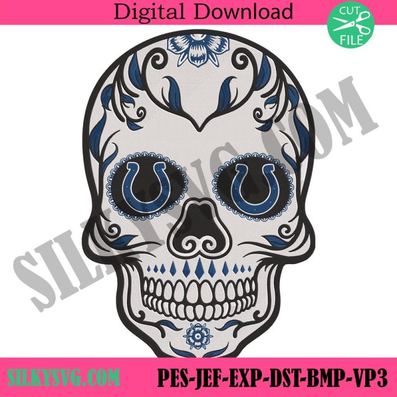 sugar-skull-indianapolis-colts-nfl-embroidery-design-download