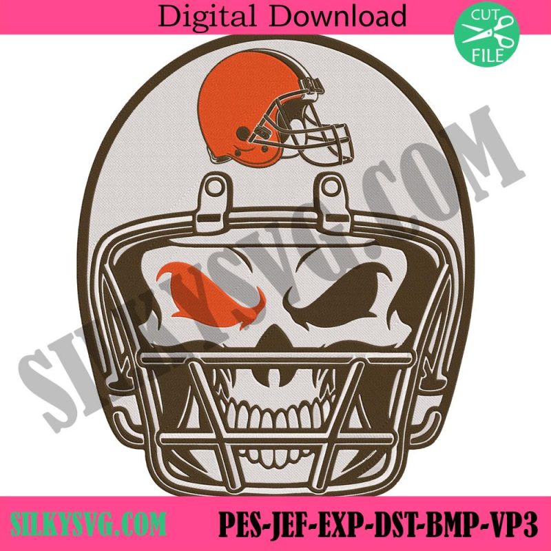 skull-helmet-cleveland-browns-nfl-embroidery-design