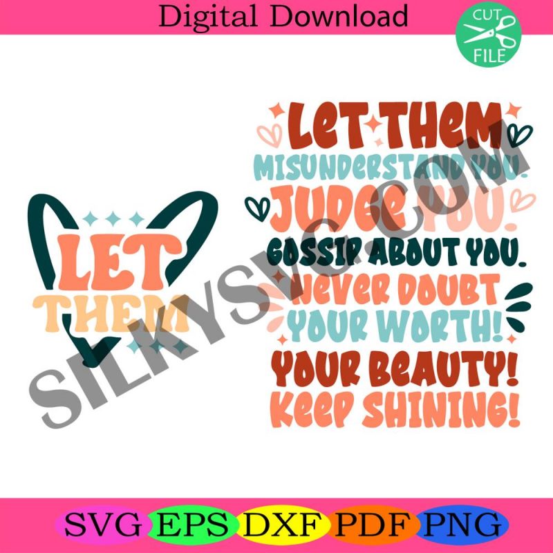 let-them-svg-png-groovy-retro-let-them-misunderstand-you-judge-you-svg