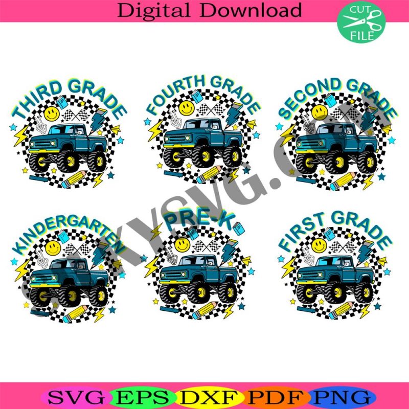 back-to-school-for-boys-svg-bundle-kindergarten-dude-svg-pre-k-svg-first-day-of-school-svg-truck-for-boy-svg-retro-svg-first-second-third-grade-svg