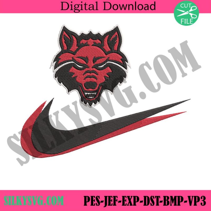 arkansas-state-red-wolves-double-swoosh-nike-logo-embroidery-design-file