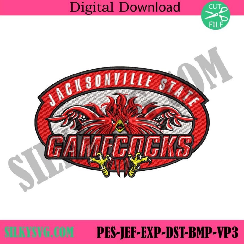 jacksonville-state-gamecocks-logo-ncaa-embroidery-design-download-file