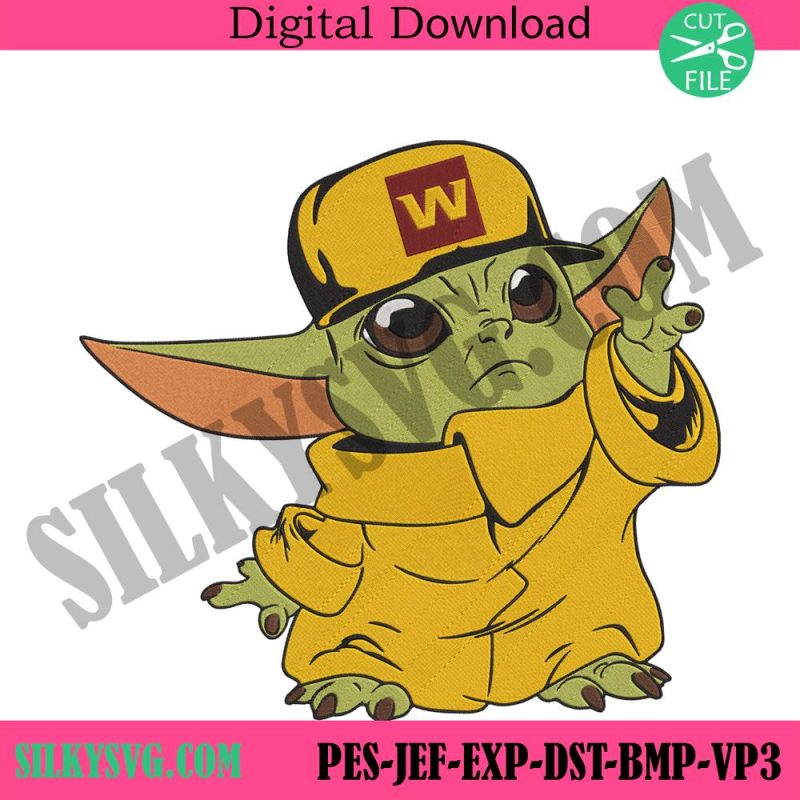 washington-commanders-cap-baby-yoda-embroidery-design-download