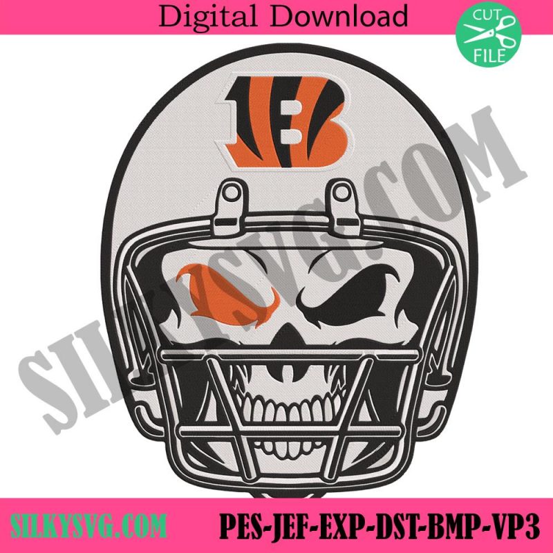 skull-helmet-cincinnati-bengals-nfl-embroidery-design