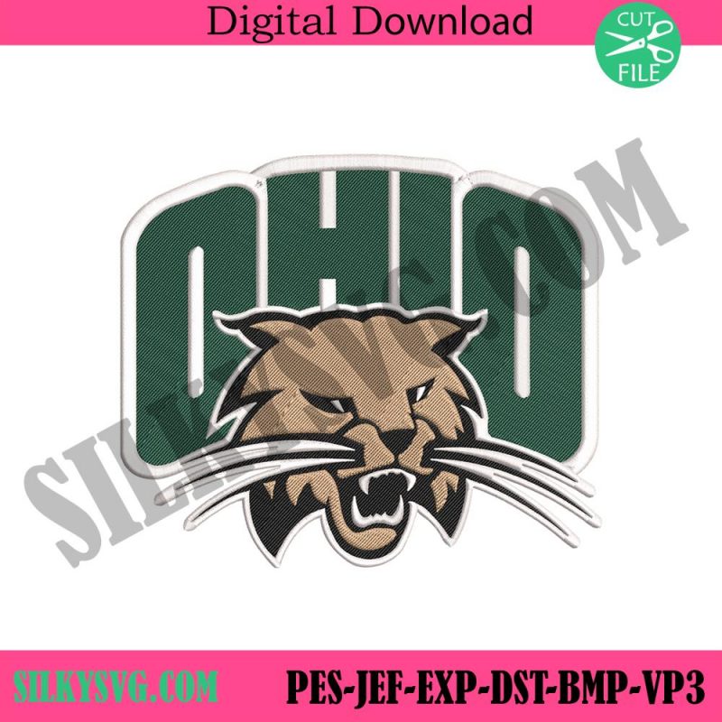 ohio-bobcats-logo-ncaa-embroidery-design-download-file