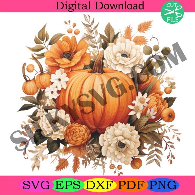 retro-pumpkin-flowers-png-pumpkin-patch-farm-fall-floral-halloween-sublimation-instant-download-digital-download-shirt