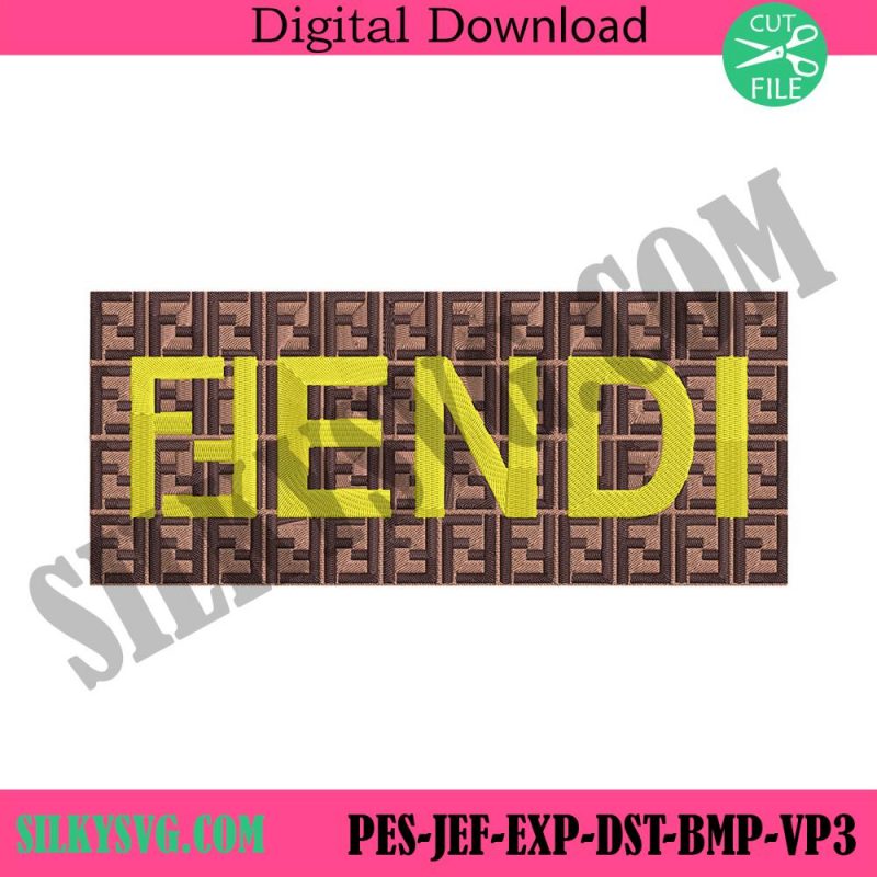 fendi-yellow-logo-wrap-embroidery-design-download