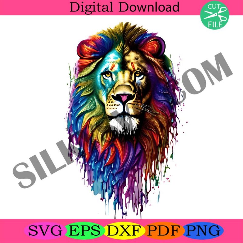 lion-png-colorful-lion-sublimation-lion-portrait-png-lion-illustration