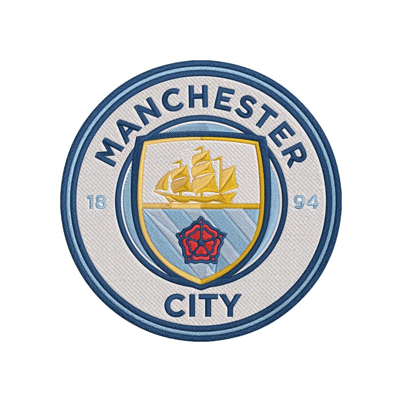 Manchester City 1984 Football Logo Embroidery