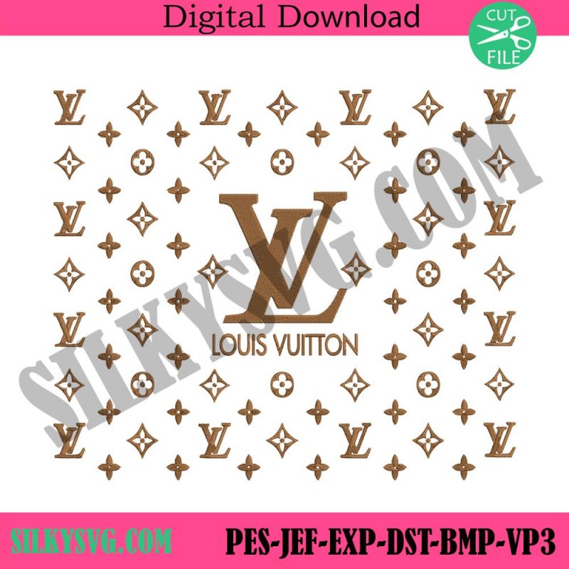 louis-vuitton-brown-logo-template-embroidery-design-download-file