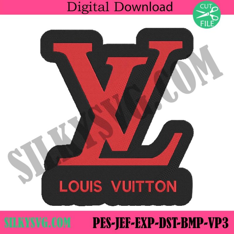 lv-red-black-background-logo-embroidery-design-download