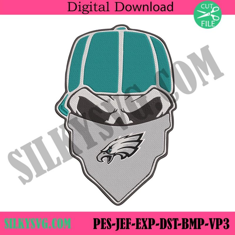 philadelphia-eagles-skull-bandana-nfl-embroidery-design-download