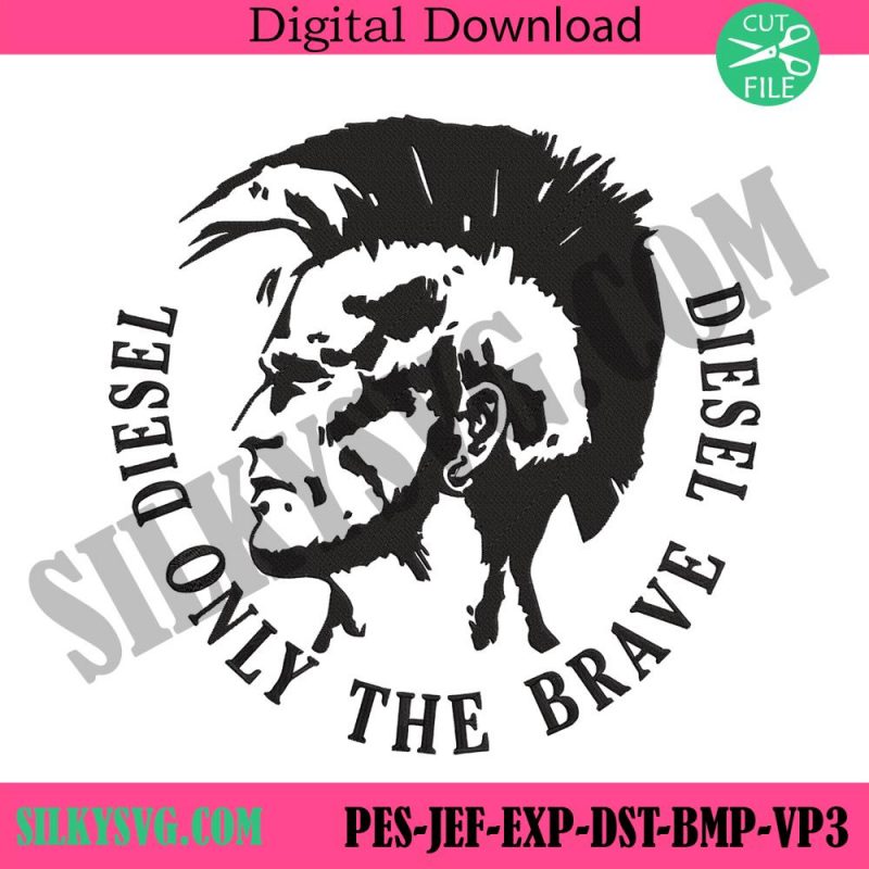 diesel-only-the-brave-logo-silhouette-embroidery-download-file