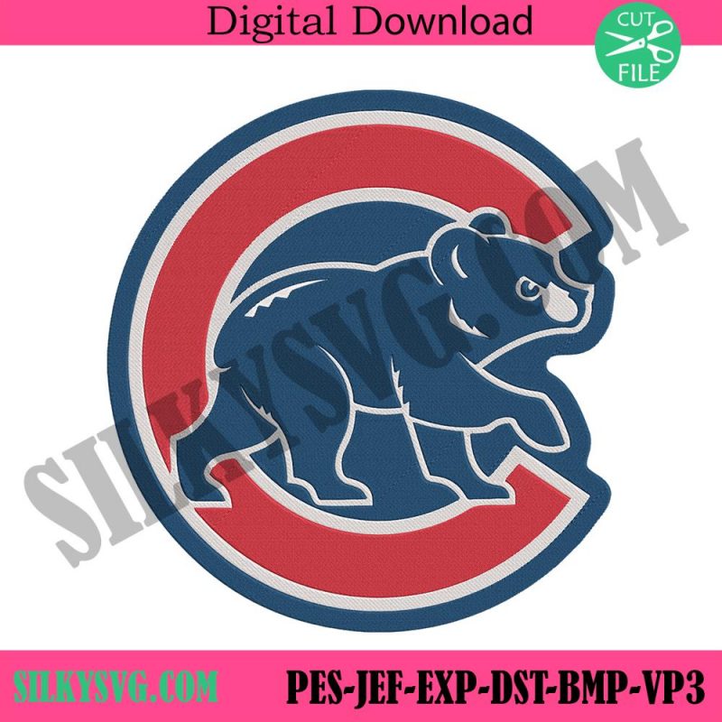 chicago-cubs-blue-bear-letter-c-logo-machine-embroidery-digitizing