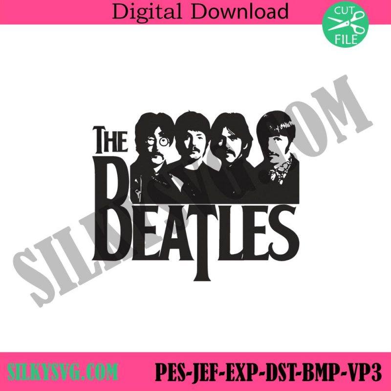 beatles-silhouette-machine-embroidery-instant-design-file-the-beatles-embroidery-digital-download-the-beatles-poster-embroidery-download-design