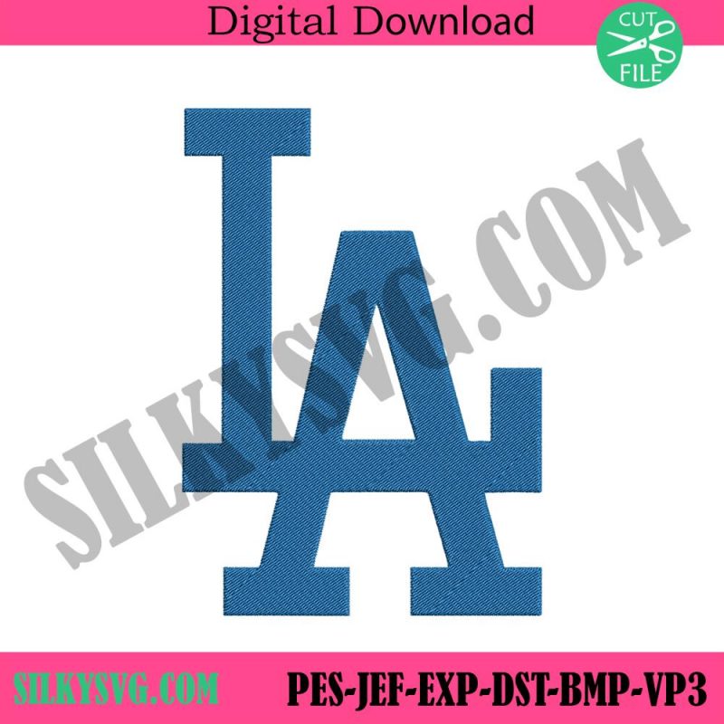 los-angeles-dogers-logo-machine-embroidery-la-baseball-embroidery-file