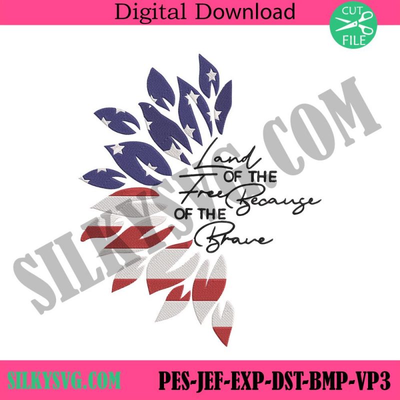 american-flag-sunflower-machine-embroidery-design-4th-of-july-patriotic-embroidery-design-land-of-the-free