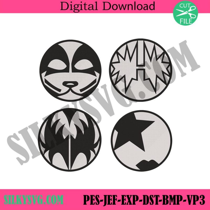 bundle-kiss-band-make-up-machine-embroidery-digital-design-file-kiss-rock-mask-embroidery-instant-download-kiss-band-embroidery-design-download