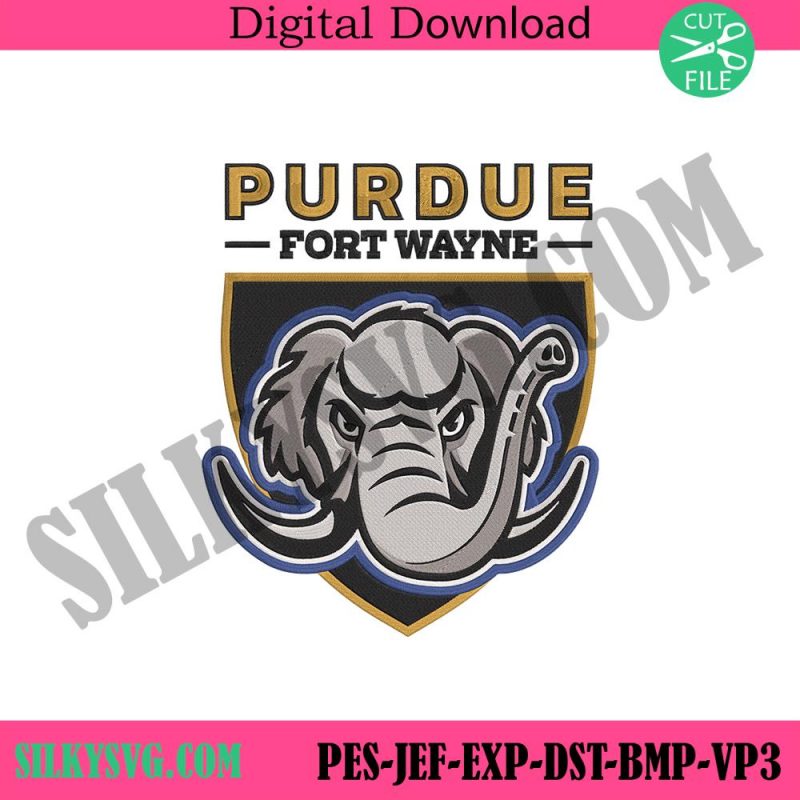 purdue-fort-wayne-mastodons-logo-embroidery-file-ncaam-purdue-fort-wayne-logo-embroidery-digital-doownload-purdue-fort-wayne-ncaam-logo-embroidery-design-download