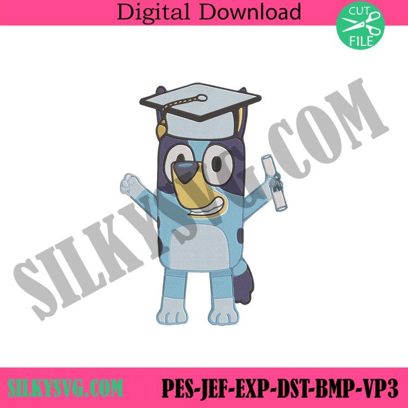 bluey-graduation-cartoon-embroidery-design-files-bluey-character-embroidery-download-bluey-graduation-embroidery-design