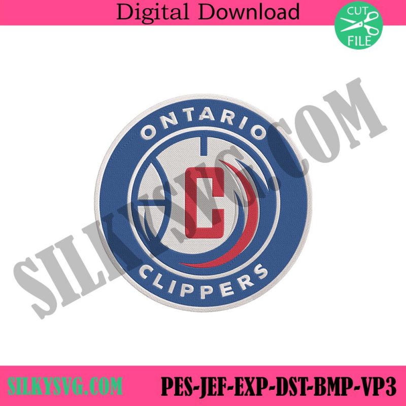 ontario-clippers-logo-machine-embroidery-design-donwload-ontario-clippers-basketball-embroidery-digital-design-file-ontario-clippers-embroidery-download-design