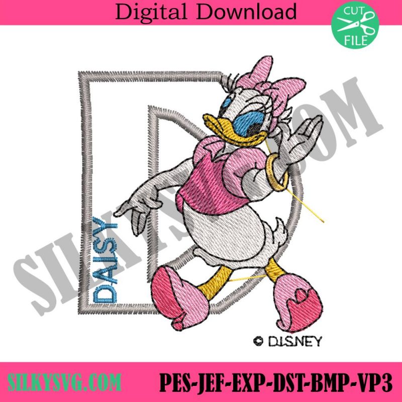 daisy-duck-and-d-letter-embroidery-design-download-daisy-duck-disney-embroidery-design-files-disney-cartoon-embroidery-instant-design