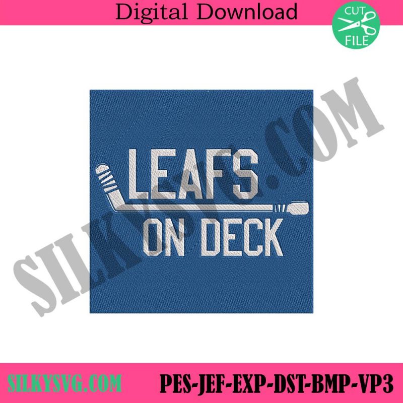 toronto-maple-leafs-hockey-embroidery-instant-leafs-on-deck-hockey-embroidery-file-instant-design