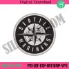 seattle-logo-black-and-white-embroidery-mlb-seattle-machine-embroidery-design