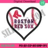 boston-red-sox-baseball-heart-logo-machine-embroidery-digitizing