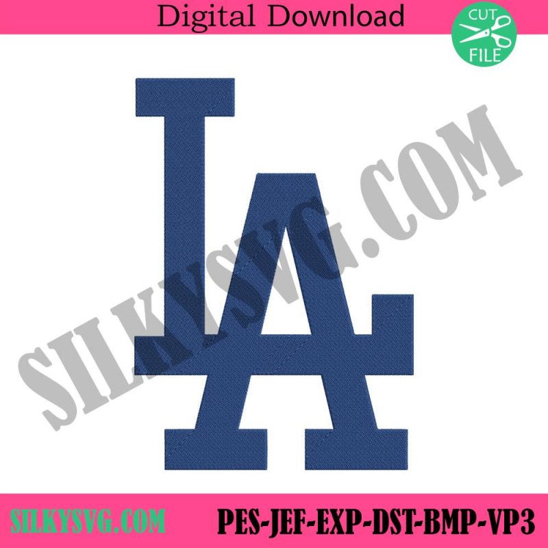 la-mlb-logo-embroidery-design-los-angeles-embroidery