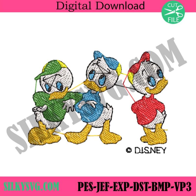 little-ducks-disney-junior-embroidery-design-download-huey-dewey-and-louie-embroidery-digital-files-disney-cartoon-embroidery-digital-design