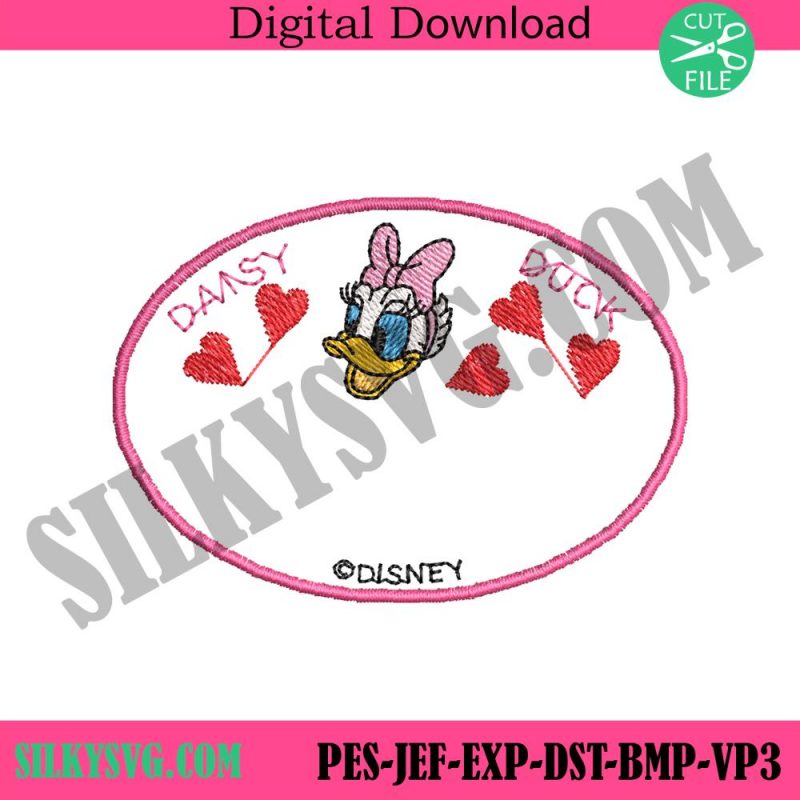 daisy-duck-sweet-heart-embroidery-design-download-daisy-duck-disney-embroidery-files-daisy-duck-machine-embroidery-digital-file-download