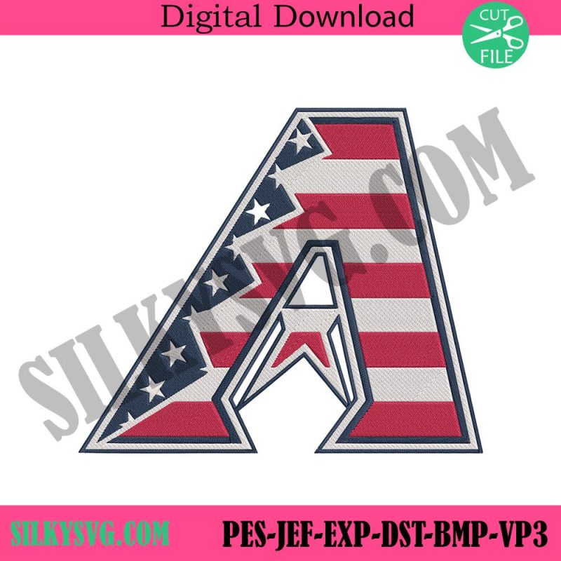 diamondbacks-baseball-letter-a-america-flag-logo