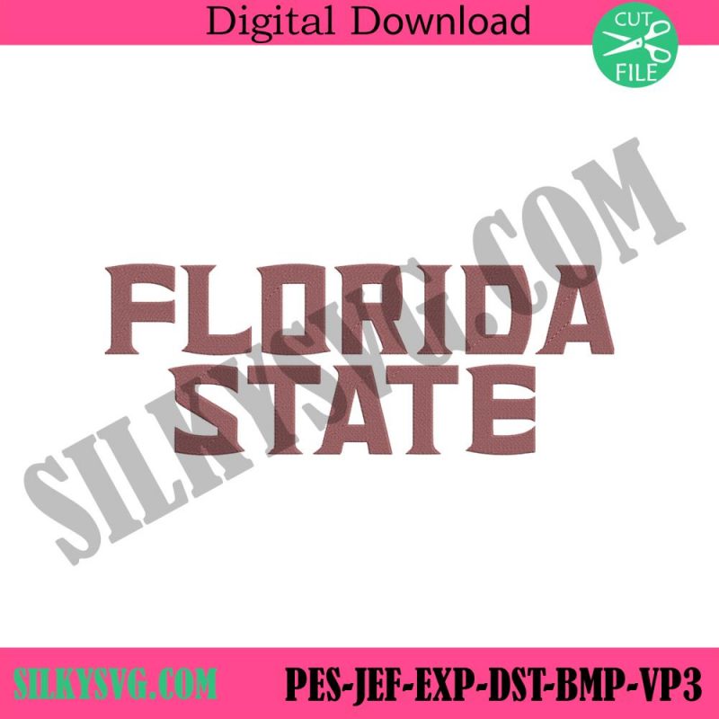 florida-state-wordmark-logo-machine-embroidery-florida-state-logo-ncaa-embroidery