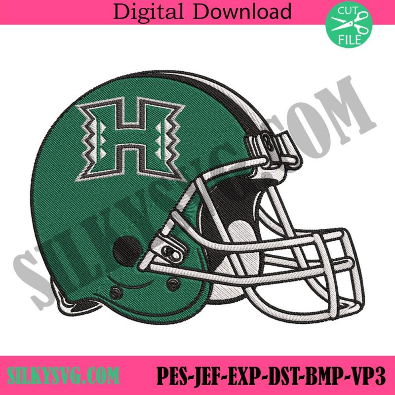 hawaii-rainbow-warriors-helmet-machine-embroidery-design