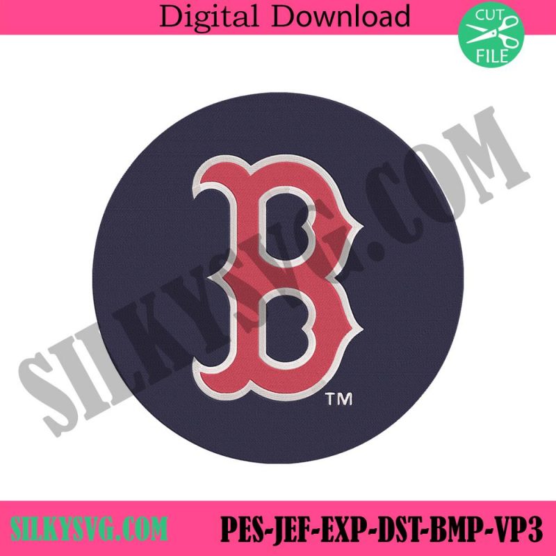 boston-red-sox-letter-b-circle-logo-machine-embroidery-digitizing