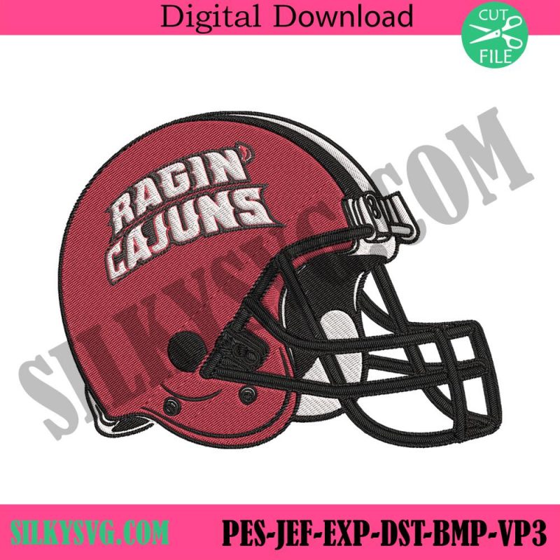 louisiana-ragin-cajuns-helmet-machine-embroidery-design