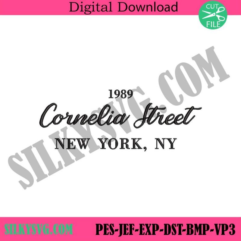 1989-cornelia-street-new-york-embroidery-design-cornelia-street-machine-embroidery-download-cornelia-street-new-york-taylor-embroidery-download