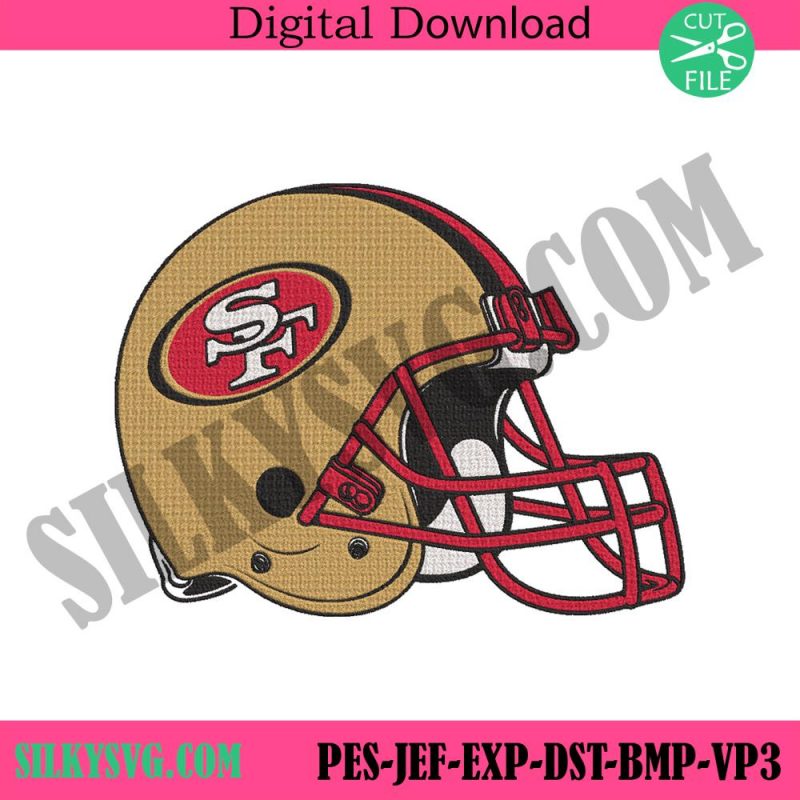 san-francisco-49ers-football-helmet-logo-machine-embroidery